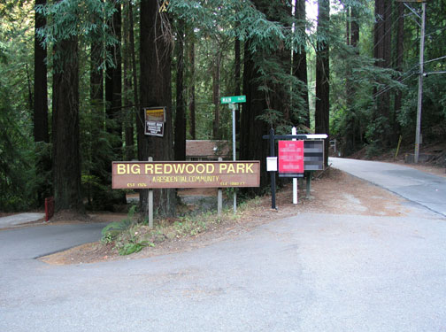 Redwood Park Subdivision sign