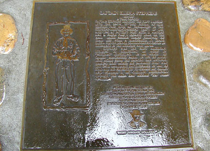 Photo of plaque closeup