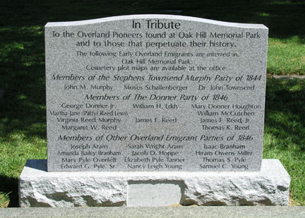 [ Donner monument, Photo  Jack C. Furlow 2004. ]