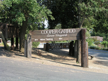 [ Photo of Garrod Farms sign. ]