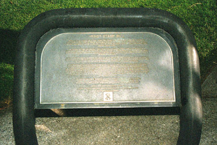 [ Photo of plaque #1. ]